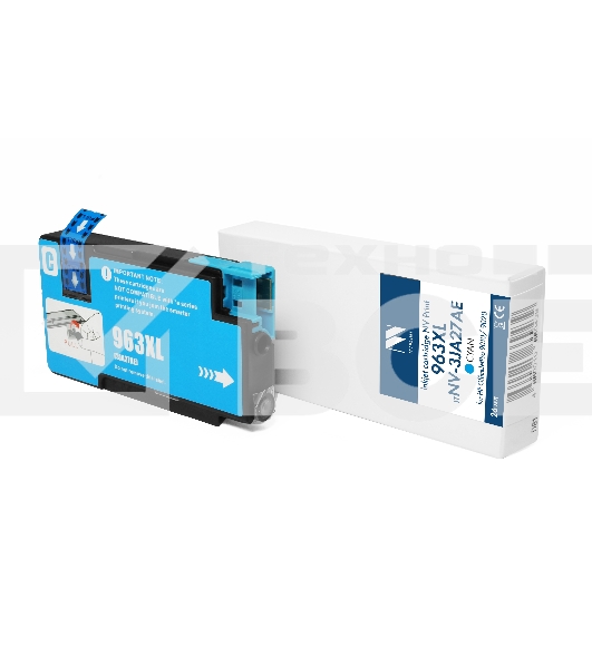 Струйный картридж NVPrint 963XL (NV-3JA27AE) Cyan для HP OfficeJetPro 9010/9020 (50 мл)совместимый