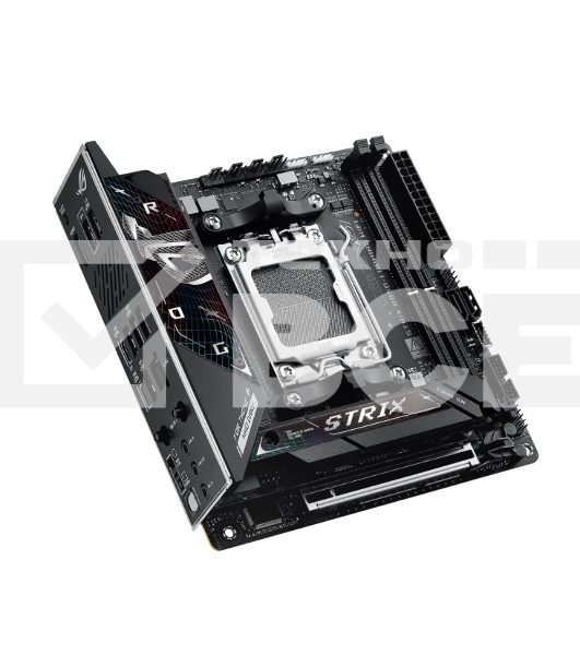 Материнская плата ASUS ROG STRIX B850-I GAMING WIFI, AM5, AMD B850, 2xDDR5, 2xM.2, 2xSATA, PCIe 4.0 x16, 1xHDMI, 1xUSB Type-C, 1x2.5Gb LAN, Wi-Fi 7, Bluetooth 5.4, 5xUSB-A 10Gbps , 1xUSB-C 20Gbps, 2xUSB-A 2.0, 3x3.5 мм, S/PDIF, 7.1, Mini-ITX