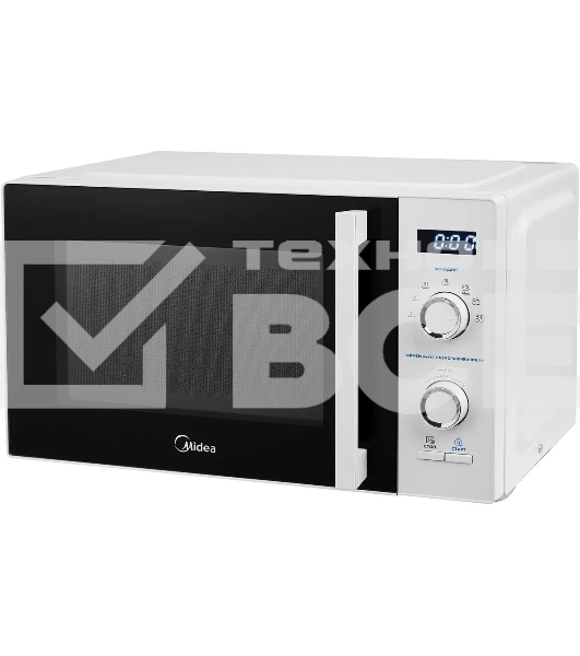 Микроволновая печь Midea AM825P2ET-W / 25л, соло, электронное управление, 800 Вт, белый