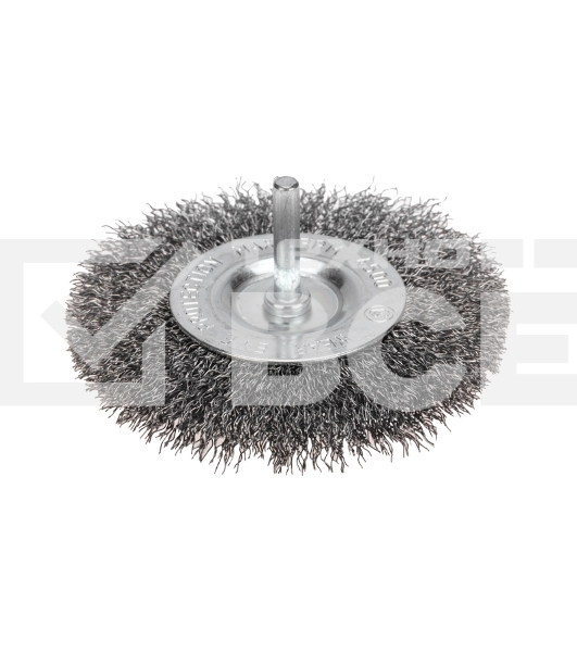 Щетка дисковая для дрели Kranz витая стальная проволока, 100 мм