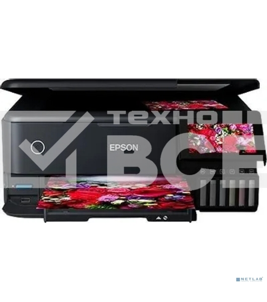 МФУ струйное Epson EcoTank L8160 (C11CJ20503) черный, A4, ч/б печ. 16 стр/мин., цв. печ. 12 стр/мин., 5760x1440 DPI, USB, Wi-Fi, Ethernet