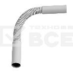 Поворот гибкий гофрированный ø16мм, серый Rexant, фото 1