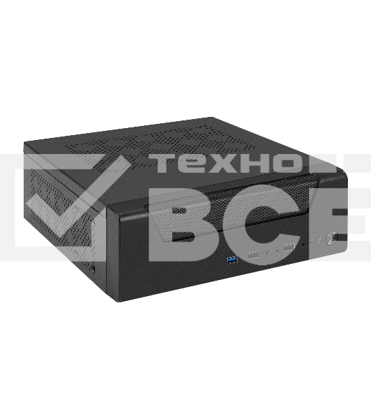 Компьютерный корпус Desktop ExeGate FL-102-TPS450 (mini-ITX, БП TPS450 с вент. 8см, 2*USB + 1*USB 3.0, аудио, черный)