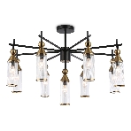 Люстра Ambrella light LH55258/9 BK/BS/CL черный/латунь/прозрачный E14*9 max 40W D770*530, фото10