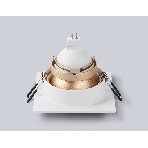 Встраиваемый точечный светильник Ambrella light TN102827 WH/GD белый/золото GU5.3 92*92*50, фото5