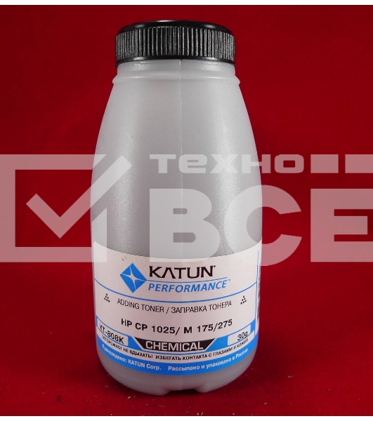 Тонер HP CP 1025/M 175/275 Black, химический (фл.30г.) Katun фас. Россия