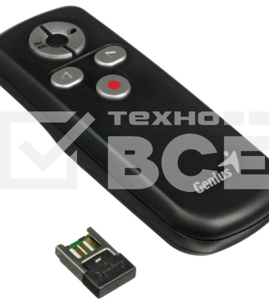 Презентер Genius Media Pointer 100 черный, радиоканал, USB, кнопки - 5