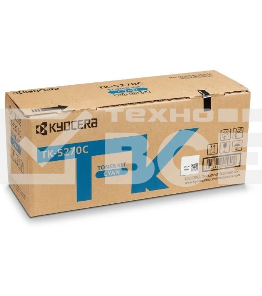 Картридж лазерный Kyocera TK-5270C (1T02TVCNL0) голубой для M6230cidn/M6630cidn/P6230cdn 6000 стр