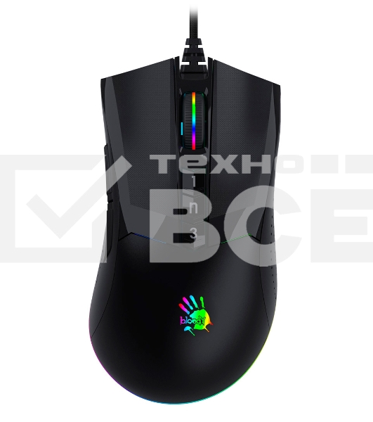Мышь проводная A4Tech Bloody W90 Max черный, 10000 dpi, USB, кнопки - 10