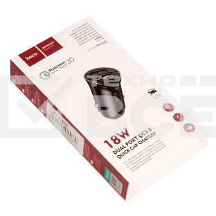 Авто ЗУ/ QC 3.0/ 2 USB/ HOCO HC-35027 Z39/ Выход: 5V_9V_12V, 18W/ черный