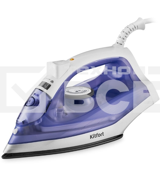 Утюг Kitfort KT-2603 1300Вт белый/фиолетовый