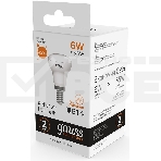 Лампа светодиодная Gauss Elementary 63116 6Вт цок.:E14 рефлек. 220B 3000K св.свеч.бел.теп. (упак.:10шт), фото4
