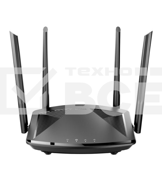 Маршрутизатор D-Link DIR-X1860/RU/R1A Wi-Fi 6 AX1800, 1000Base-T WAN, 3x1000Base-T LAN