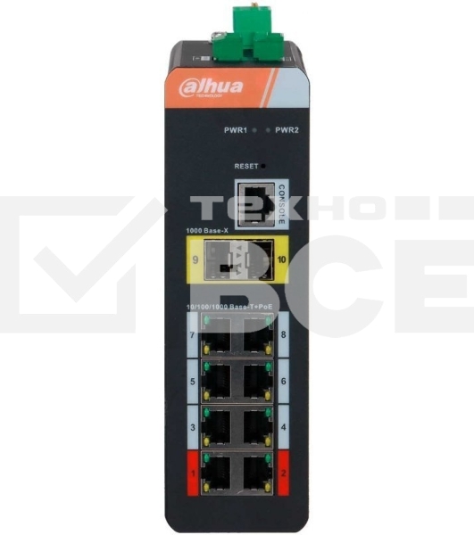 Коммутатор Dahua DH-IS4210-8GT-120 8x1Гбит/с 2SFP 8PoE 120W управляемый