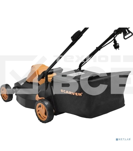 Газонокосилка CARVER LME-1437 эл. 1400Вт ширина 37см рег.высоты травосборник 35л