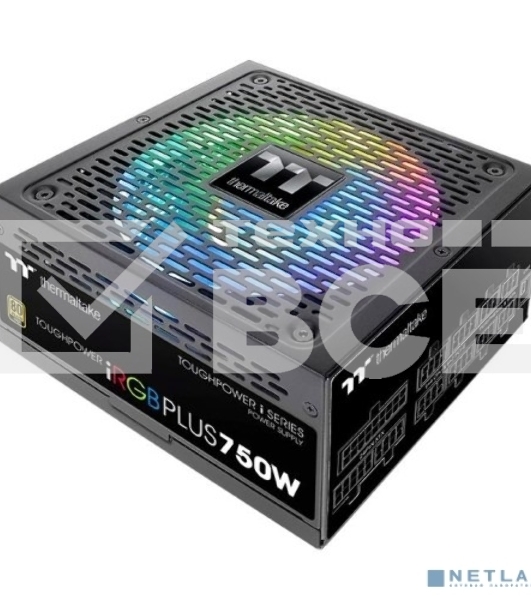 Блок питания Thermaltake ATX 750W Toughpower iRGB Plus 80 PLUS gold (24+4+4pin) APFC 140mm fan color LED 9xSATA Cab Manag RTL