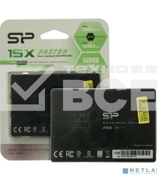 Накопитель SSD Silicon Power Ace A56, 128GB, 2.5