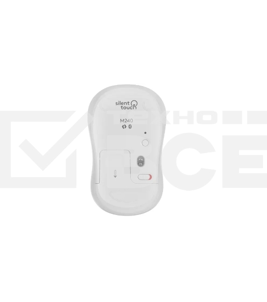 Мышь беспроводная Logitech M240 SILENT белый, 4000 dpi, Bluetooth, кнопки - 3