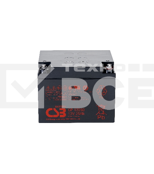 Батарея CSB GP-12260 (12V, 26Ah) для UPS клеммы F2