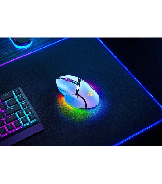 Мышь беспроводная/проводная Razer Basilisk V3 Pro 35K белый, 35000 dpi, радиоканал, Bluetooth, USB, кнопки - 11