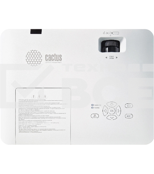 Проектор Cactus CS-S2.WT 3LCD 40000Lm LS 4000Lm ANSI (1024x768) 15000:1 ресурс лампы:10000часов 1xUSB typeA 2xHDMI 4.7кг