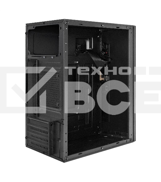 Компьютерный корпус Minitower ExeGate BAA-303 (mATX, без БП, 2*USB, HD Audio, черный)