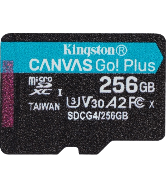 Флеш карта microSDXC 256Gb Kingston SDCG4/256GbSP Canvas Go! Plus V10 A2 w/o adapter