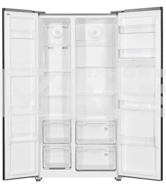 Холодильник Kraft KF-MS5701BI черный двухкамерный 372/198л морозилка сбоку, Side by Side