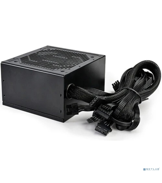 Блок питания PCCOOLER, 550W 80+ белый (ATX, ATX 2.4, Non-modular, 1x24(20+4)pin 550мм, 1xCPU*2 8(4+4)pin 610+150мм, 1xPCIe*2 8(6+2)pin 510+150мм, 2xSATA*3+MOLEX4pin*1 450+150+150+150мм, Active, 120x120мм, 140x150x86мм, APFC, OVP, SCP, OPP (140-160%, 2ms delay))