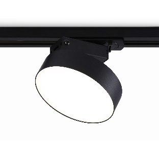 Трековый однофазный светодиодный светильник Ambrella light GL6842 BK черный LED 15W 4200K D115*80