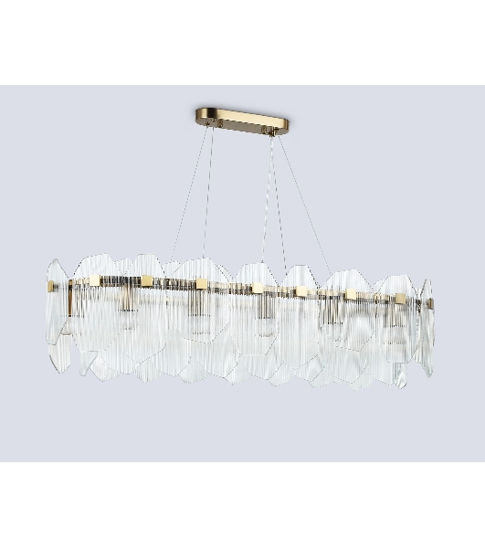 Светильник Ambrella light LH31255/12 BS/CL латунь/прозрачный E14*12 max 40W 1000*340*270
