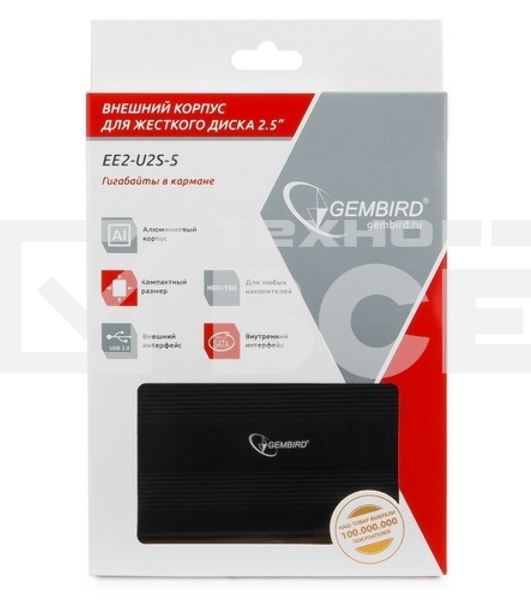 Внешний корпус для HDD Gembird EE2-U2S-5 2.5