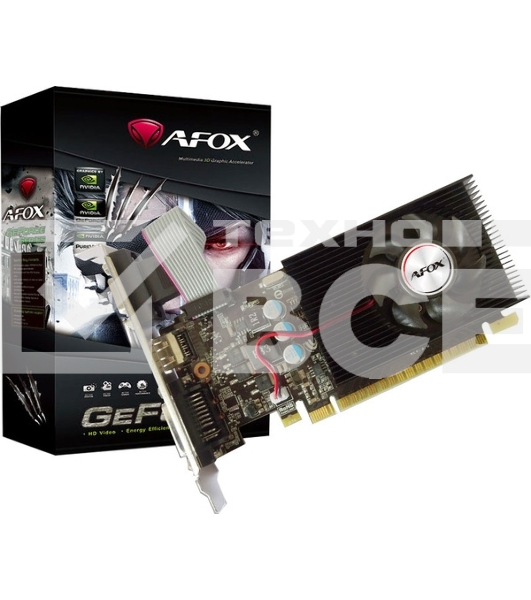 Видеокарта AFOX Geforce GT730 1GB DDR3 128Bit DVI HDMI VGA LP Single Fan