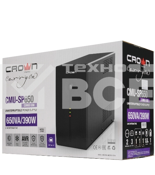 Источник бесперебойного питания CMU-SP650COMBO USB