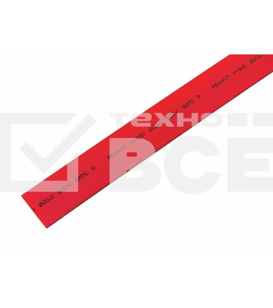 Трубка термоусадочная 20.0/10.0 1м красн. Rexant 22-0004