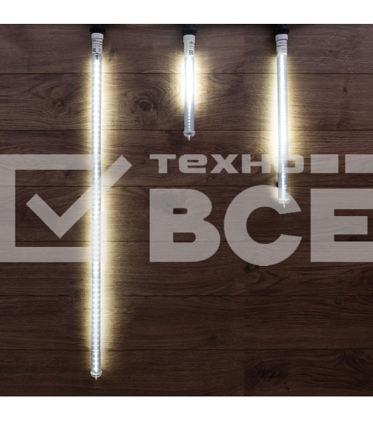 Сосулька светодиодная Neon-night 50 см, 230 В, e27, двухсторонняя, 48х2 диодов, цвет диодов белый