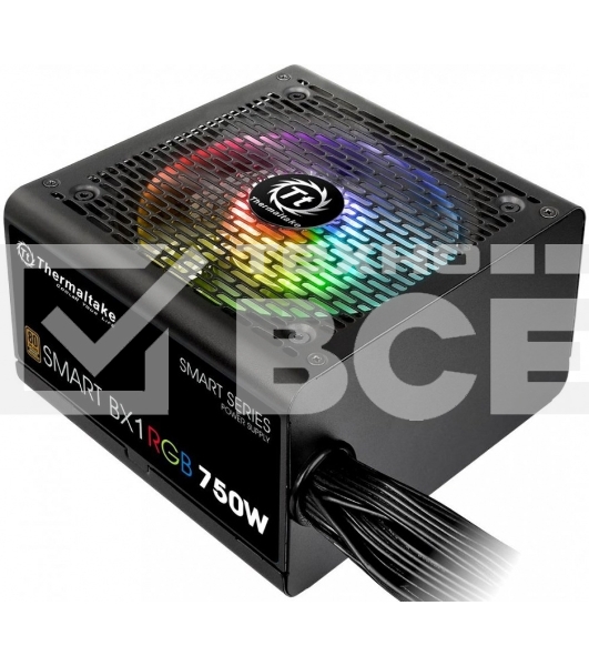 Блок питания Thermaltake Smart PS-SPR-0750NHSABE-1, 750Вт, 80 PLUS Bronze, 120мм, черный