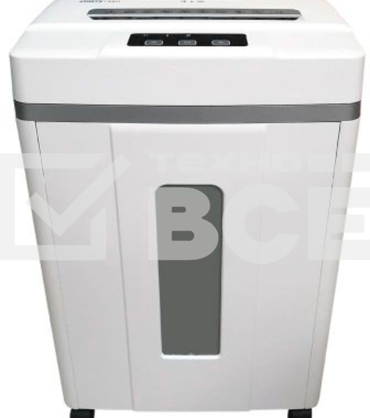 Шредер Office Kit S200TSCD 0,8x2 белый (секр.P-7) фрагменты 6лист. 25лтр. скобы пл.карты CD