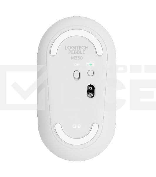 Мышь беспроводная Logitech Pebble M350 белый, 1000 dpi, радиоканал, Bluetooth, USB, кнопки - 3