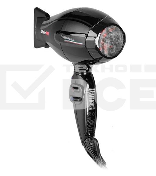Фен Babyliss Pro MURANO Ionic compact 2000Вт черный