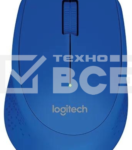 Мышь беспроводная Logitech M280 синий, 1000 dpi, радиоканал, USB, кнопки - 3