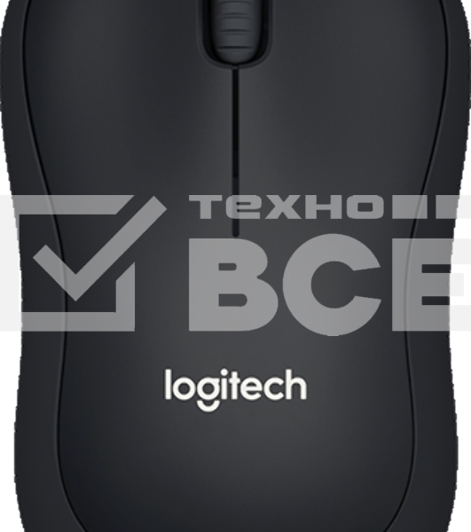 Мышь беспроводная Logitech B220 Silent черный, 1000 dpi, радиоканал, USB, кнопки - 3
