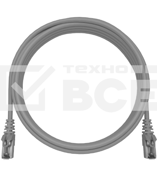 Патч-корд NTSS NTSS-PC-FTP-RJ45-5e-0.5-LSZH-GY NTSS-PC-FTP-RJ45-5E-0.5-LSZH FTP RJ-45 вил.-вилка RJ-45 кат.5E 0.5м серый LSZH (уп.:1шт) 26AWG