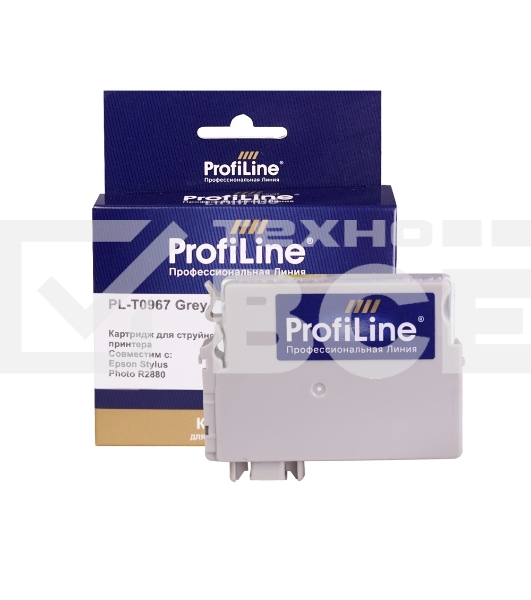Струйный картридж PL-T0967 для принтеров Epson Stylus Photo R2880 с чернилами Grey 11,4 мл ProfiLine
