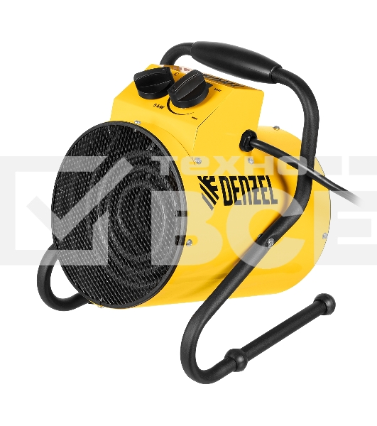 Тепловая пушка Denzel SFH-5000, 230 В, 400 м3/ч, 3 реж. вентилятор, 3000/4500 Вт