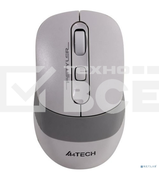 Мышь беспроводная A4Tech Fstyler FG10S белый/серый, 2000 dpi, радиоканал, USB, кнопки - 4