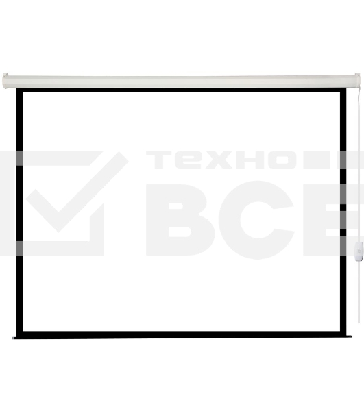 Экран с электроприводом Lumien Eco Control 183x244 см (раб. область 175х236 см) Matte White черная кайма по периметру 4:3