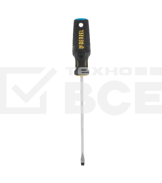 Отвертка SL5x150 мм, CrV, трехкомпонентная рукоятка Denzel
