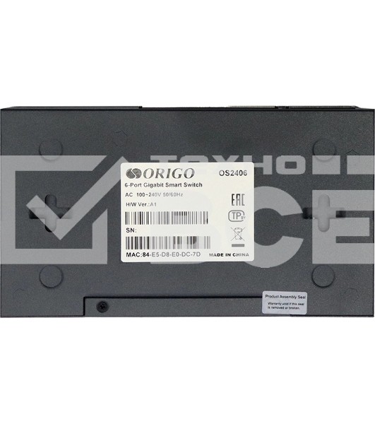 Настраиваемый L2 коммутатор 6x1000Base-T ORIGO OS2406/A1A
