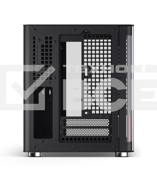Компьютерный корпус JONSBO TK-0 Black ITX без БП, mini-ITX, micro-ATX, ATX, черный